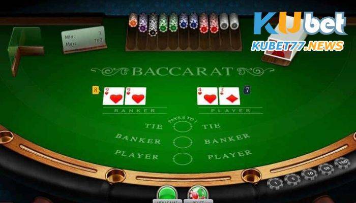 Baccarat là một game bài Poker kinh điển trong các sòng bài casino