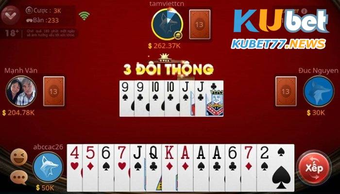 Tổng quan về trò chơi bài tiến lên Kubet