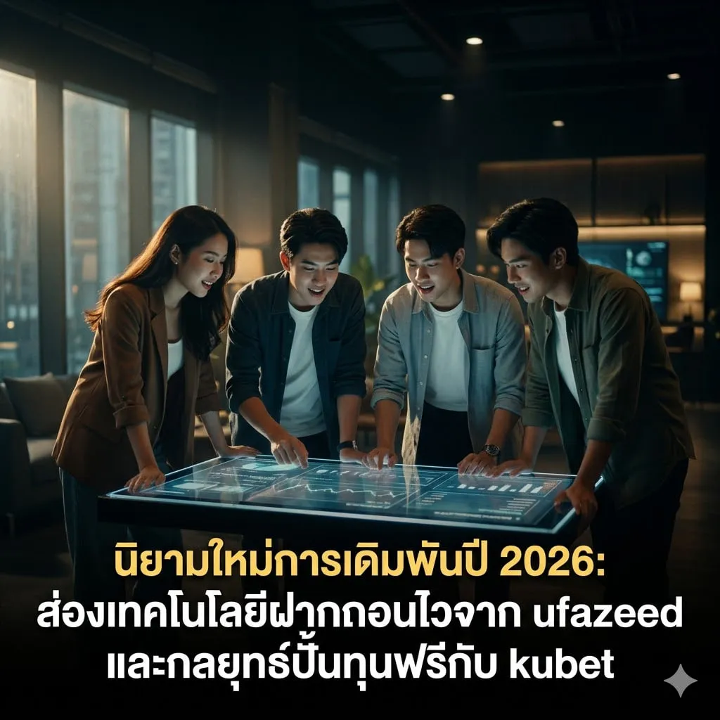 นิยามใหม่การเดิมพันปี 2026: ส่องเทคโนโลยีฝากถอนไวจาก ufazeed และกลยุทธ์ปั้นทุนฟรีกับ kubet