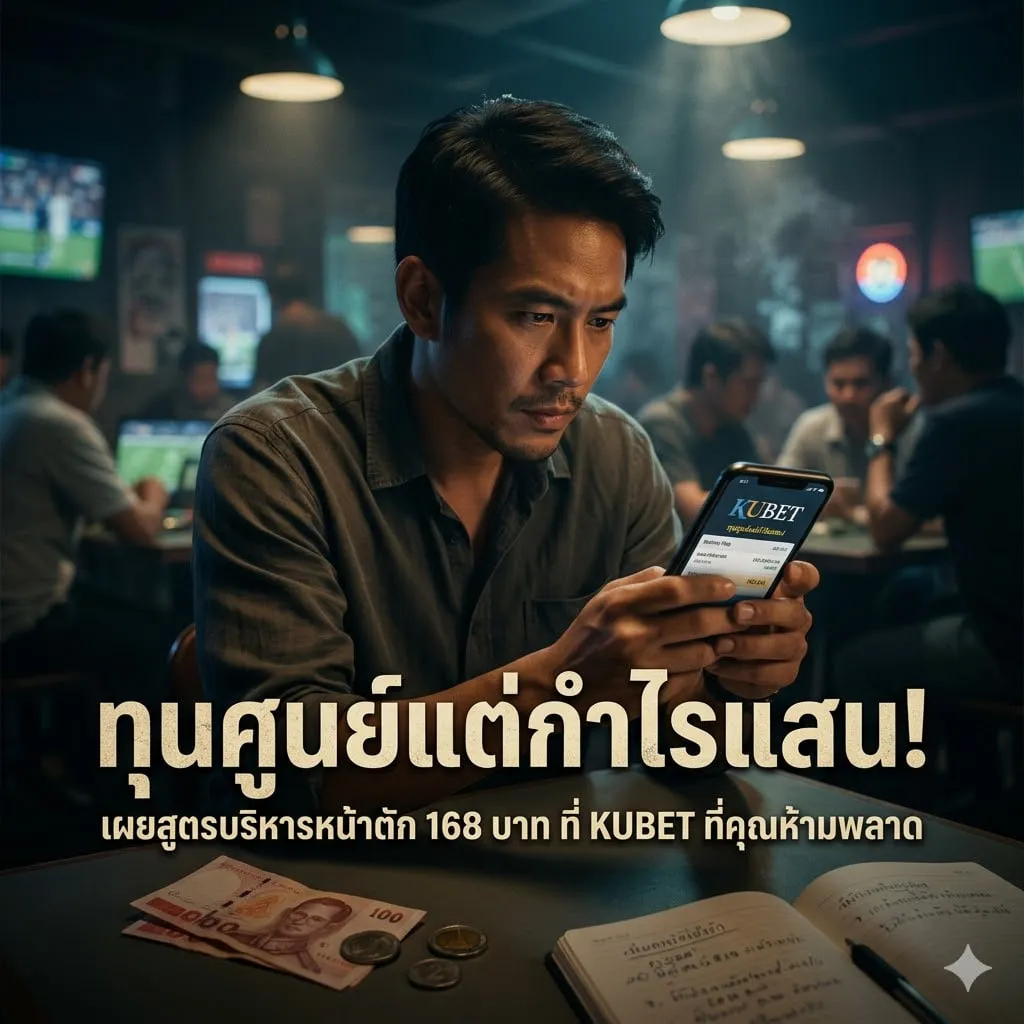 ทุนศูนย์แต่กำไรแสน! เผยสูตรบริหารหน้าตัก 168 บาท ที่ KUBET ที่คุณห้ามพลาด