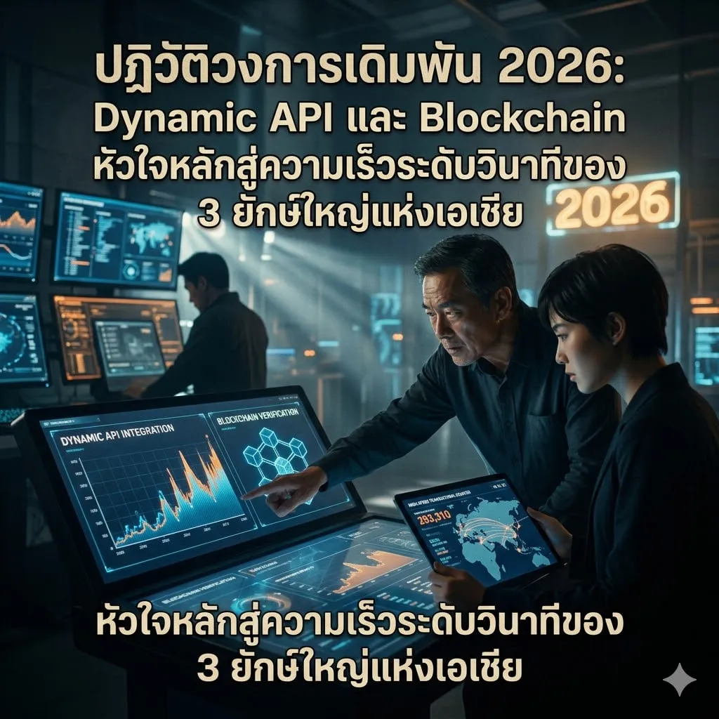 ปฏิวัติวงการเดิมพัน 2026: Dynamic API และ Blockchain หัวใจหลักสู่ความเร็วระดับวินาทีของ 3 ยักษ์ใหญ่แห่งเอเชีย