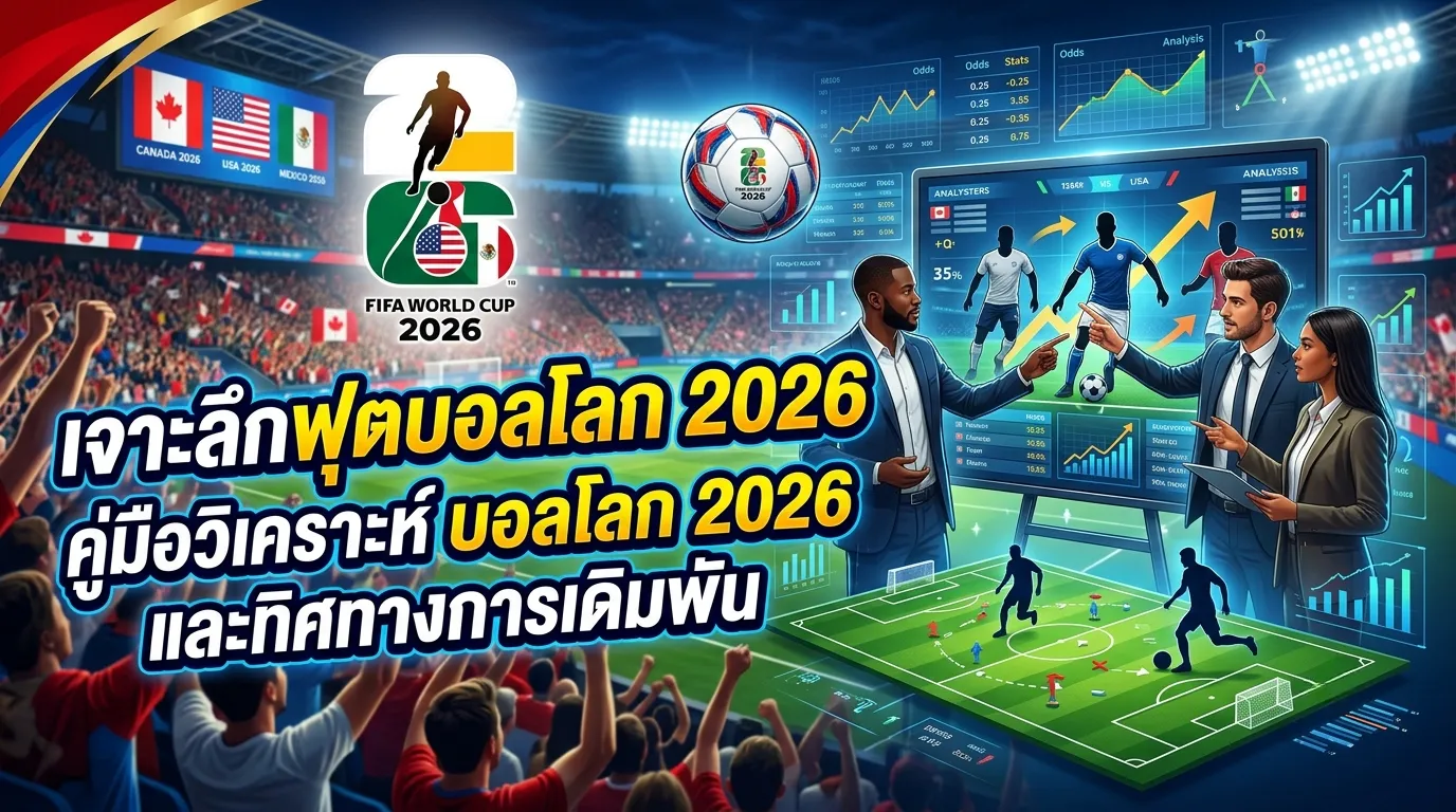 เจาะลึกฟุตบอลโลก 2026: คู่มือวิเคราะห์ บอลโลก 2026 และทิศทางการเดิมพัน